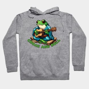 Rock and roll frog Hoodie